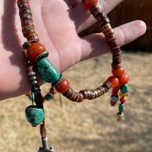 Turquoise & Suede Necklace